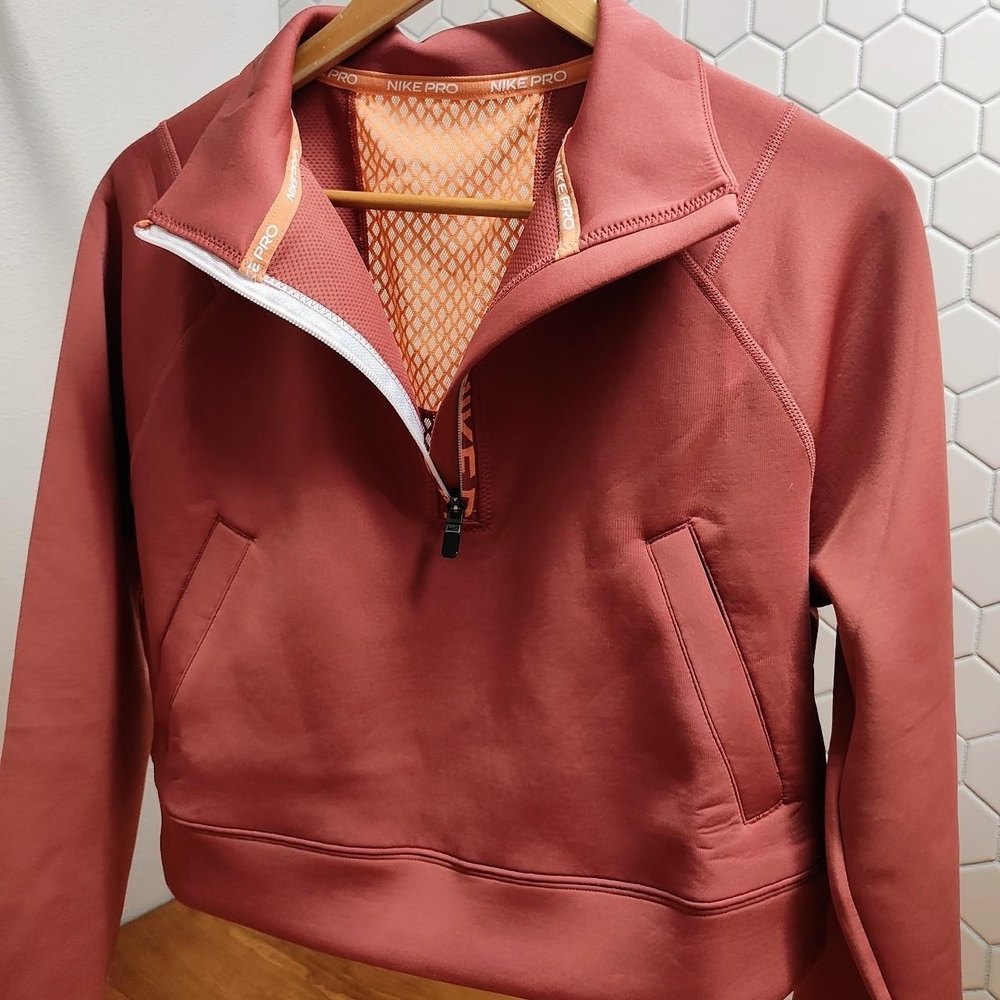 Nike Pro Rust Half-Zip Sweatshirt